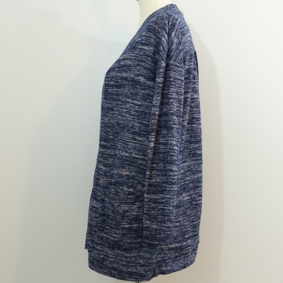 Harmony & Balance Marled Knit Crossover Cardigan - Picture 3 of 8
